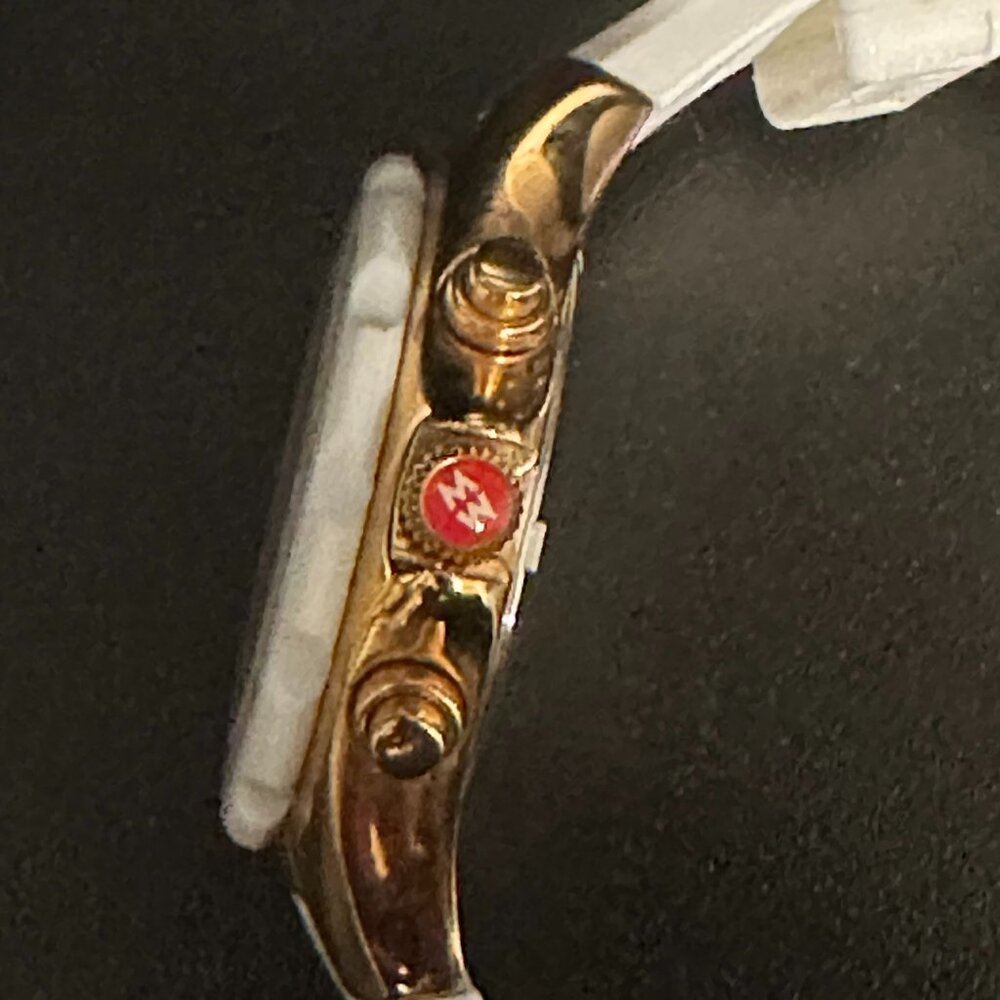Michele Tahitian Jelly Bean Watch - White (MWW12D000015) - BRAND NEW BATTERY - Picture 5 of 14